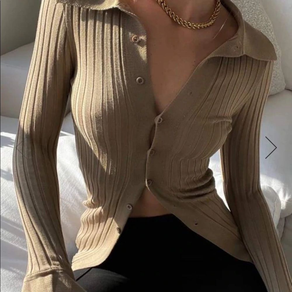 Rumours knit polo button down